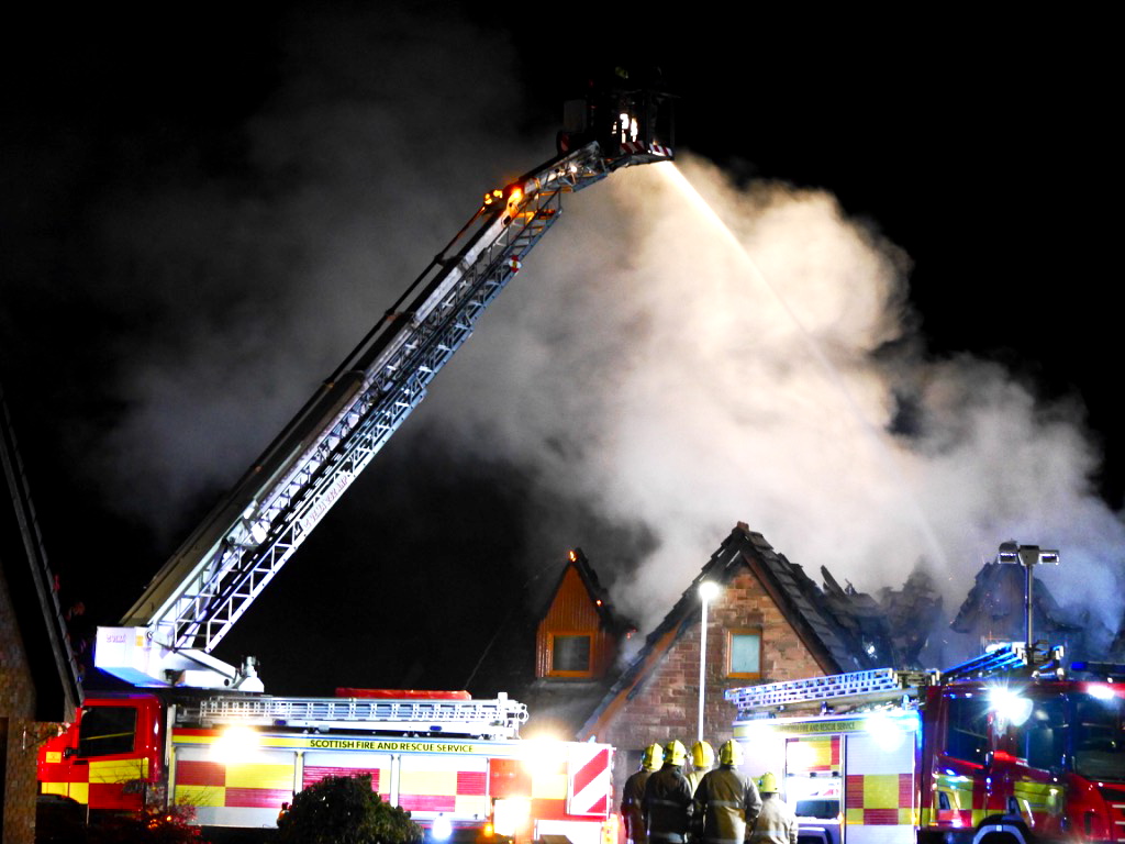 Blaze devastates Annan house