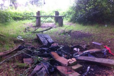 Vandals trash Lochmaben beauty spot