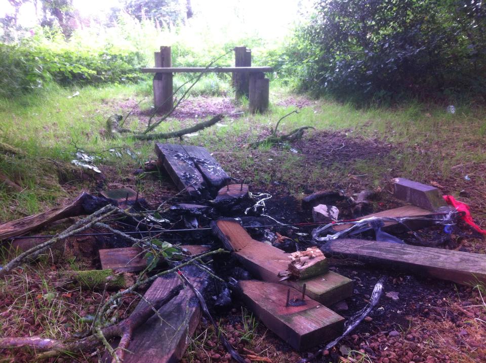 Vandals trash Lochmaben beauty spot