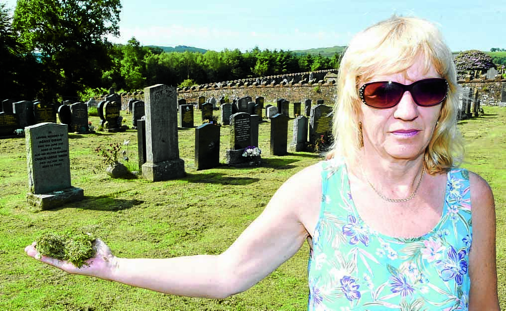 Daughter's despair at cemetery mess