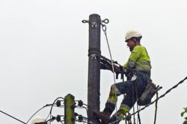 Power off as poles upgraded