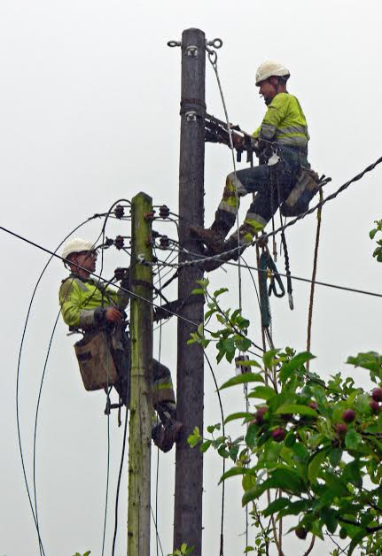 Power off as poles upgraded