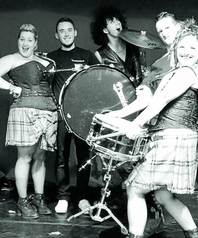 The Le Haggis band features musicians and singers from Dumfries and Galloway