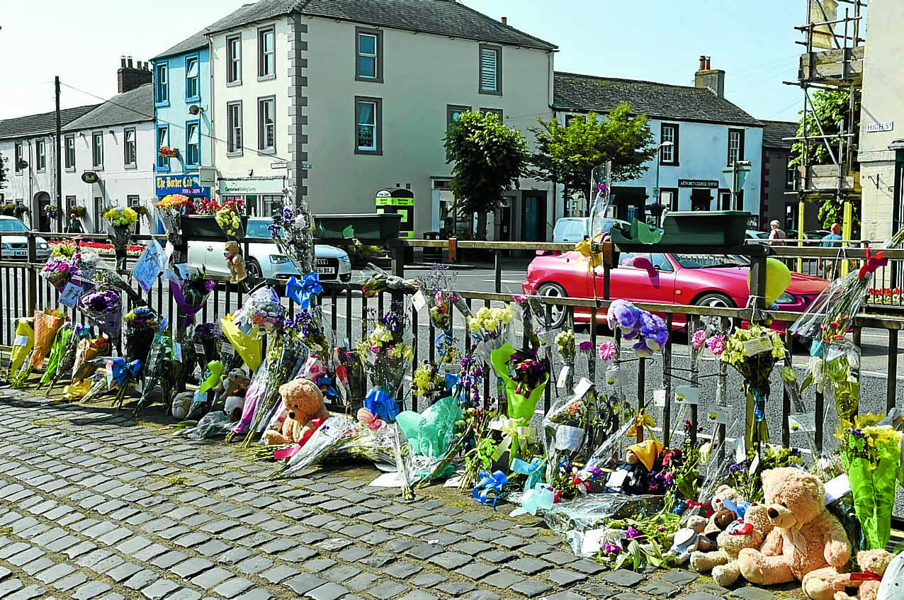 Floral tributes to tractor tragedy youngster