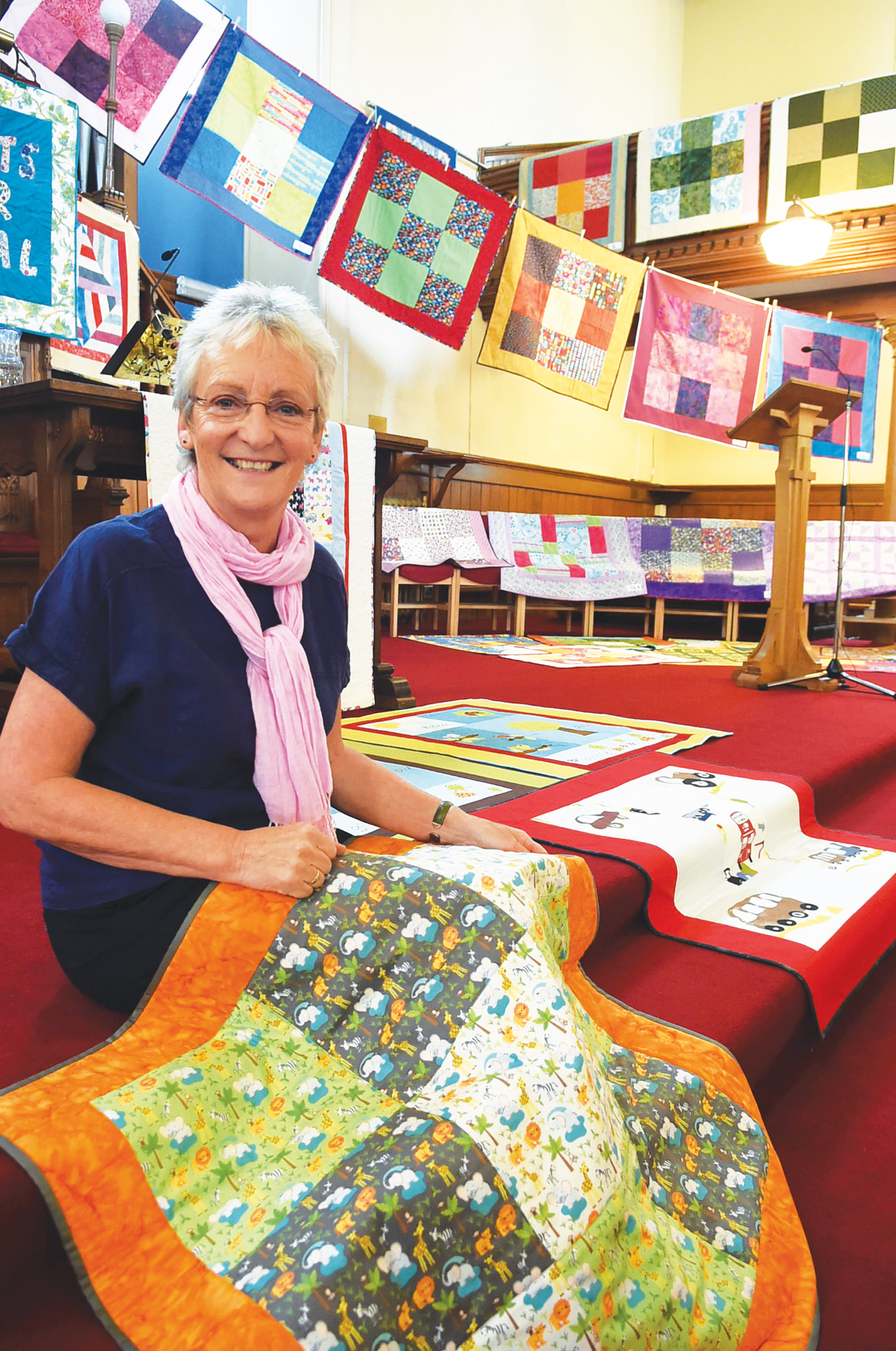 Quilt makers in fundraising  drive for Nepal victims