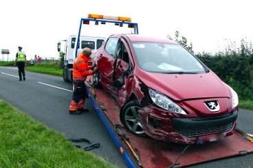 Five taken to hospital after crossroads crash