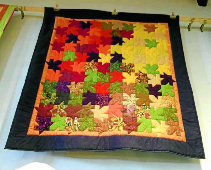 FOR NEPAL . . . the Autumn Leaves quilt