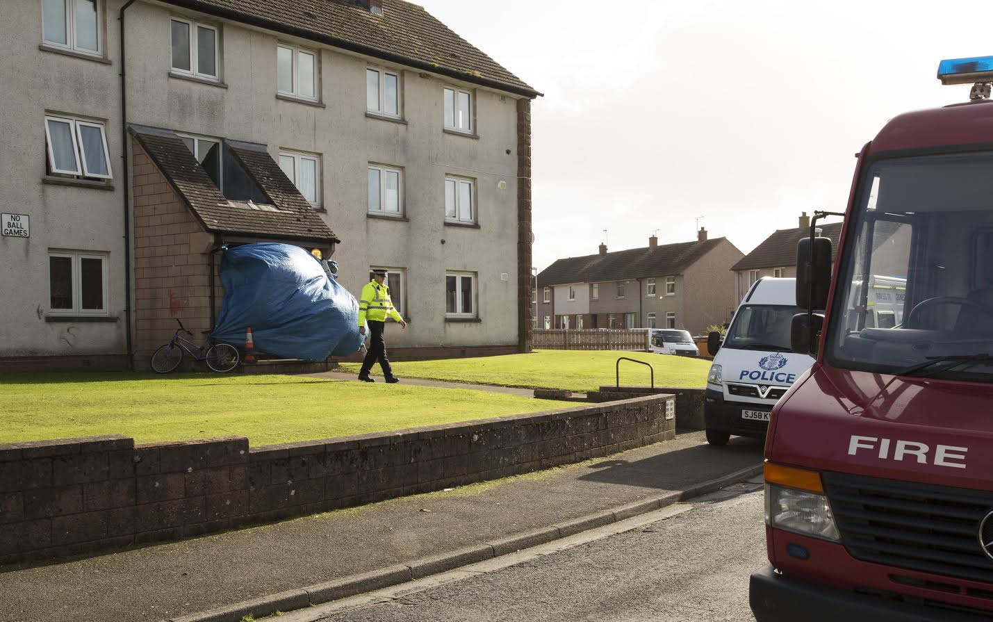 Dumfries flat fire victim named
