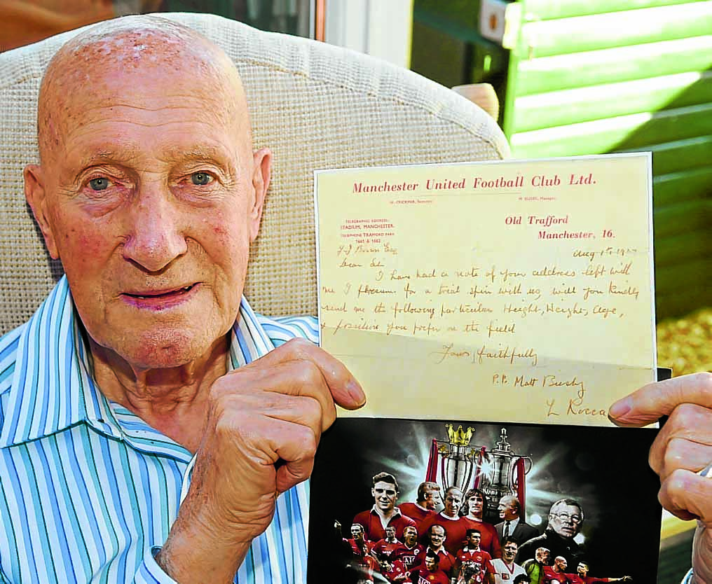 Footballer Joe, 90, reflects on lucky escape