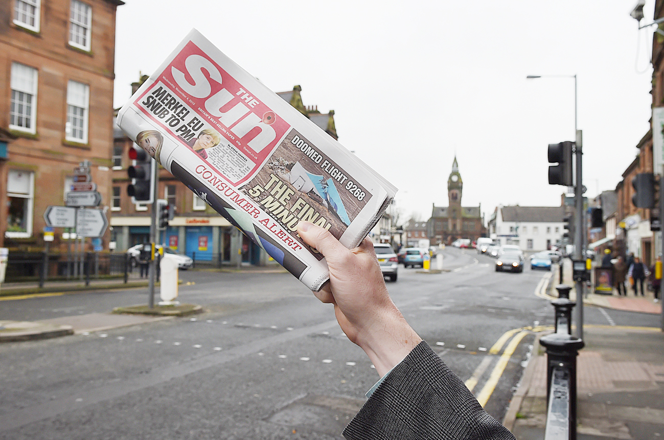 English Sun edition kept out of Scotland