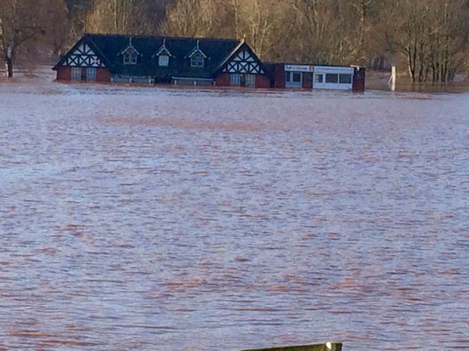 DEEP . . . high levels of water in Carlisle