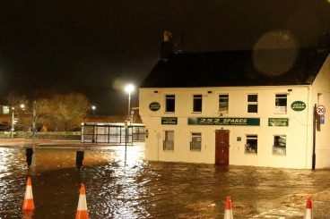 Whitesands flooded as ‘Desmond’ batters region