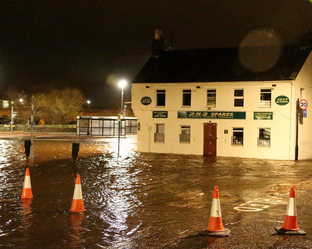 Whitesands flooded as 'Desmond' batters region