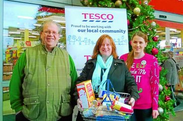 Xmas cheer as food donations stay in region