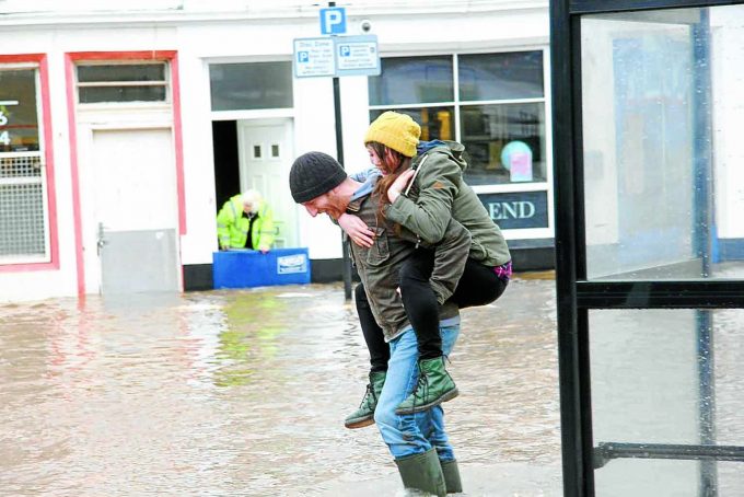 HELP . . . wading through the Whitesands