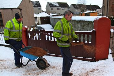 Roads and pavements alert after snow