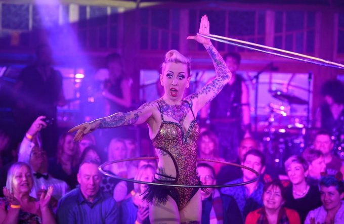 Hhula-hooping cabaret dancer Chi-Chi Revolver 