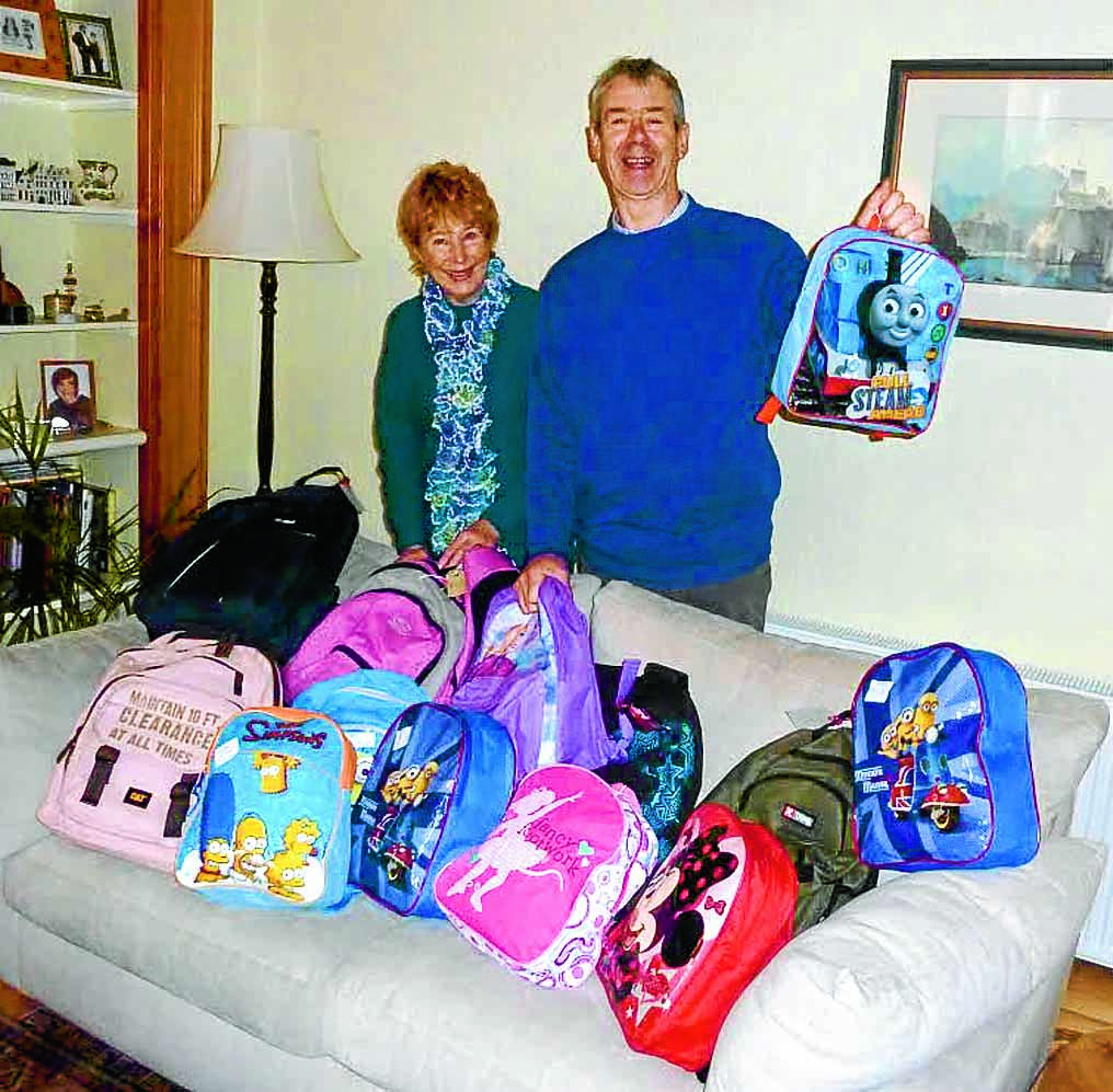 Group's backpack backing for Malawi charity