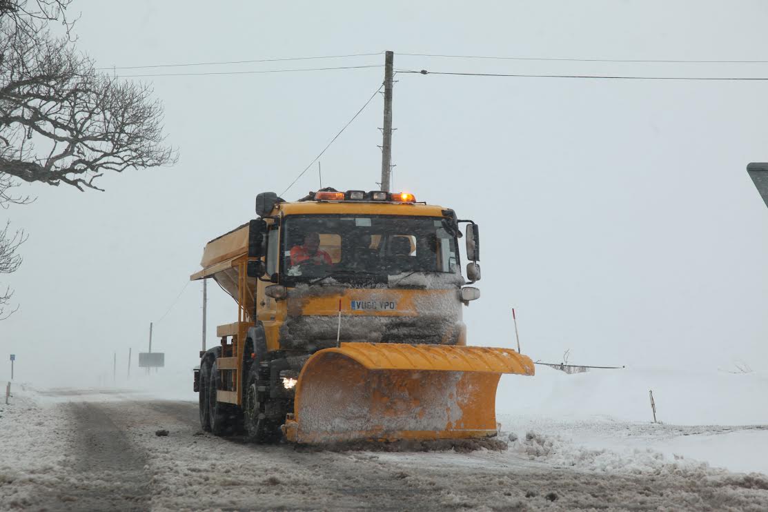 Spring snowfall alert on region's roads