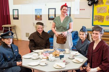 Wartime tea party