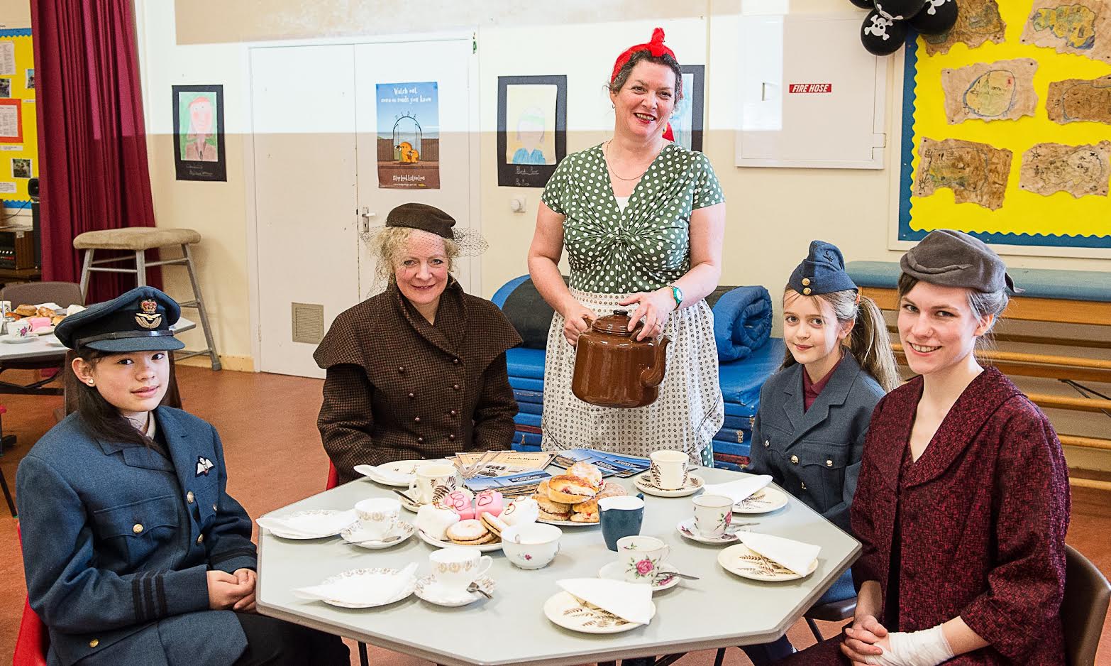 Wartime tea party