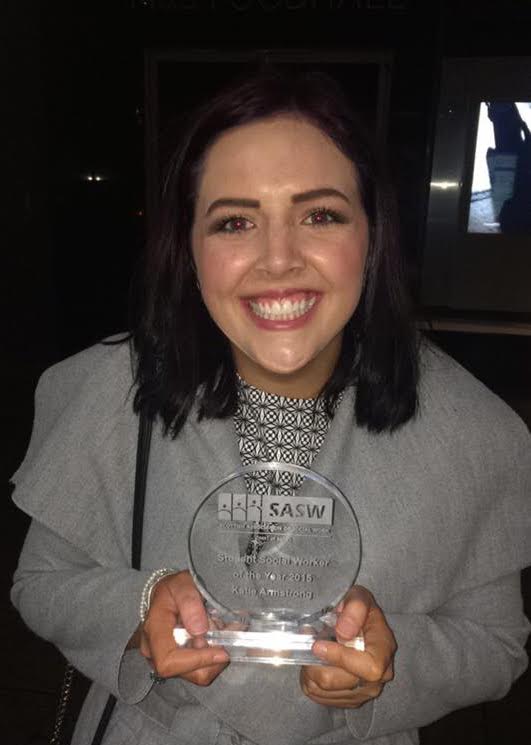All smiles from student of the year Katie