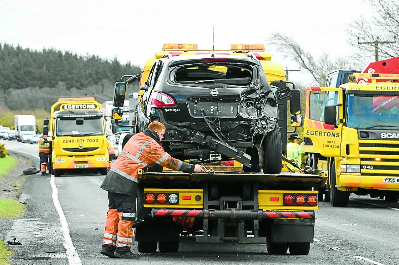 A75 reopens after crash