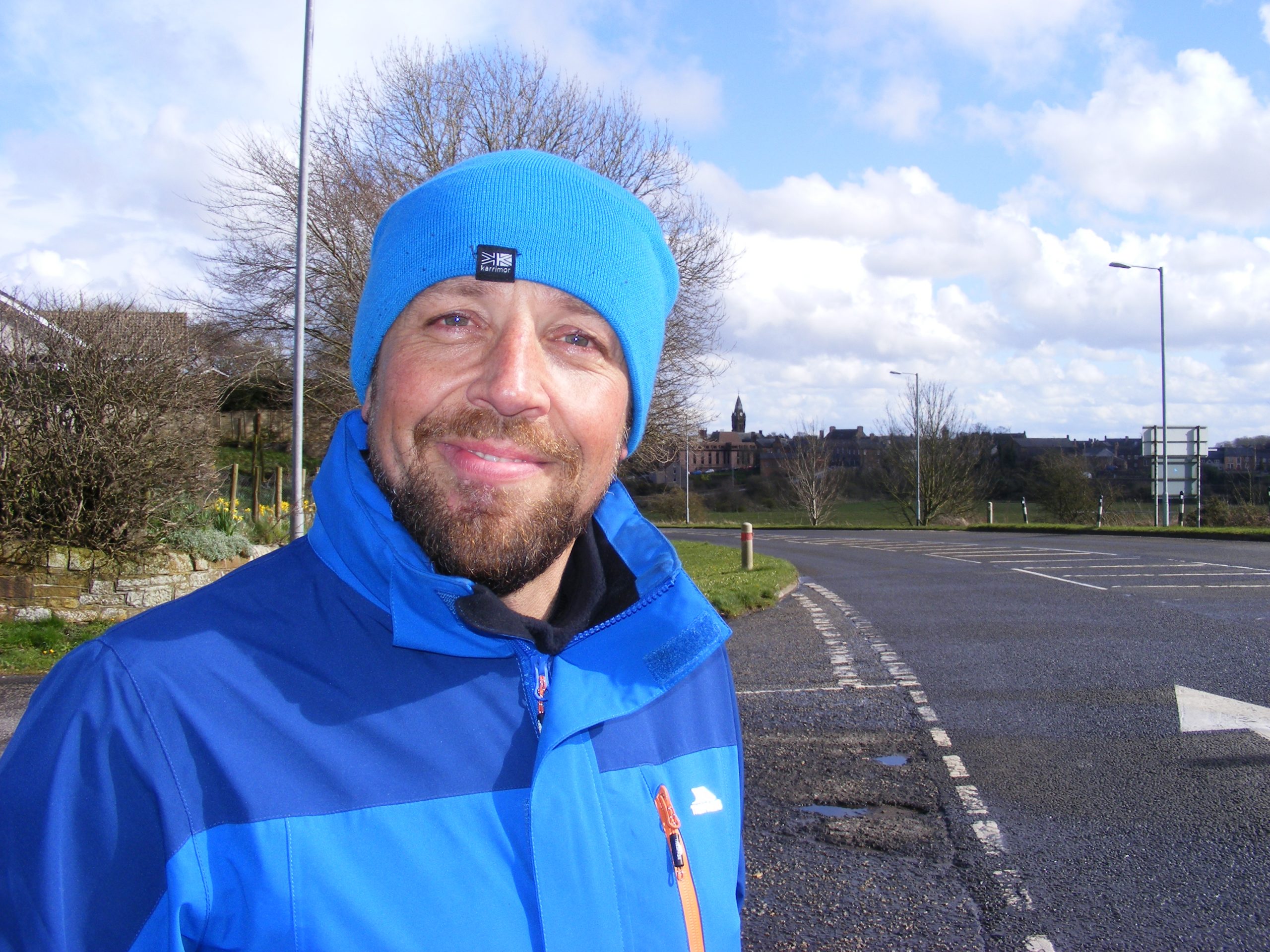 Warm Scottish welcome for charity trekker