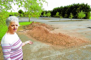 Messy cemetery car park is a ‘disgrace’