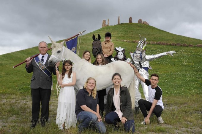  Locals taking part this weekend include Norman Burns, chairman of Sanquhar Riding of the Marches Association; Murran Thin-Smith from Lochmaben; Lewis Sherlock of Moniaive arts company Oceanallover; Jan Hogarth, creative director at arts organisation Wide Open; Kirkconnel and Kelloholm Gala Queen Jill Watson; and Sanquhar Queen Chloe West