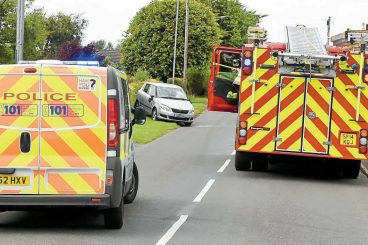 Clarencefield collision woman taken to hospital