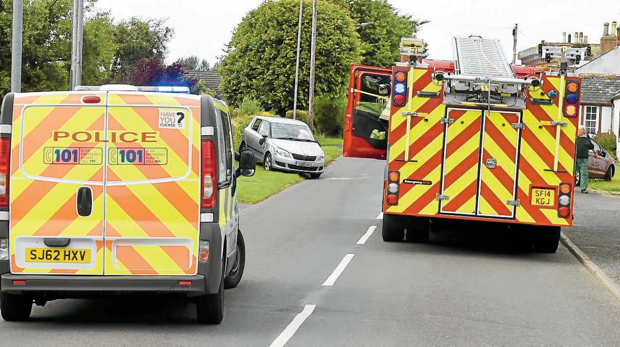 Clarencefield collision woman taken to hospital