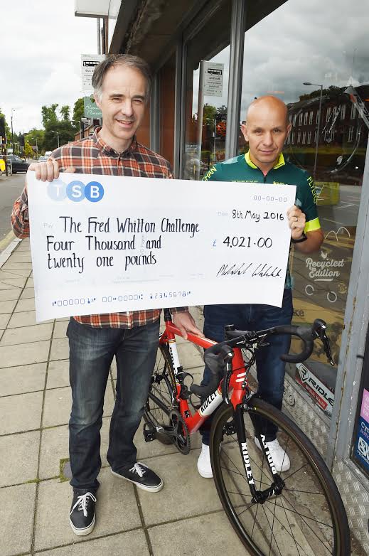 Michael’s epic cycle pays tribute to inspiring friend
