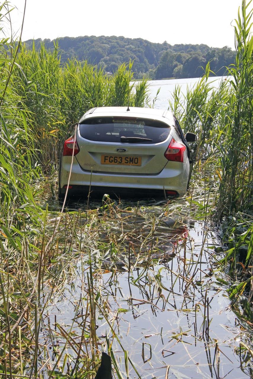 Lucky escape in loch crash