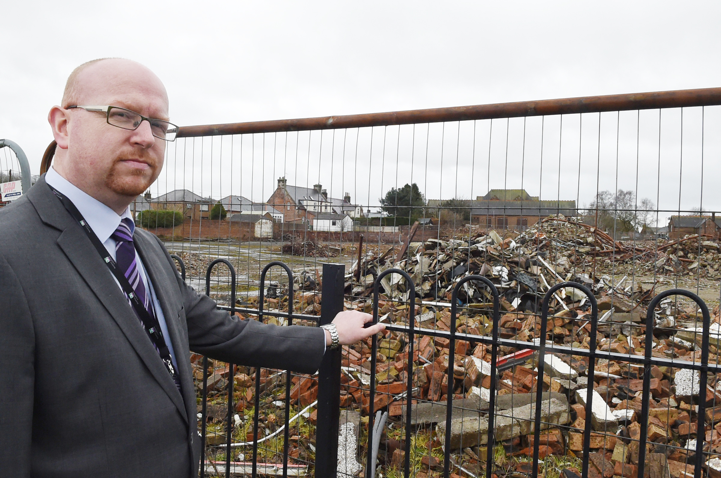 'Eyesore' rubble on the move from school site