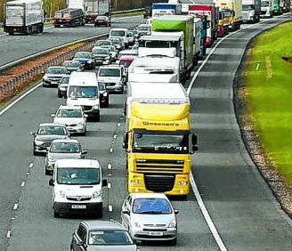 Horsebox in m-way mishap