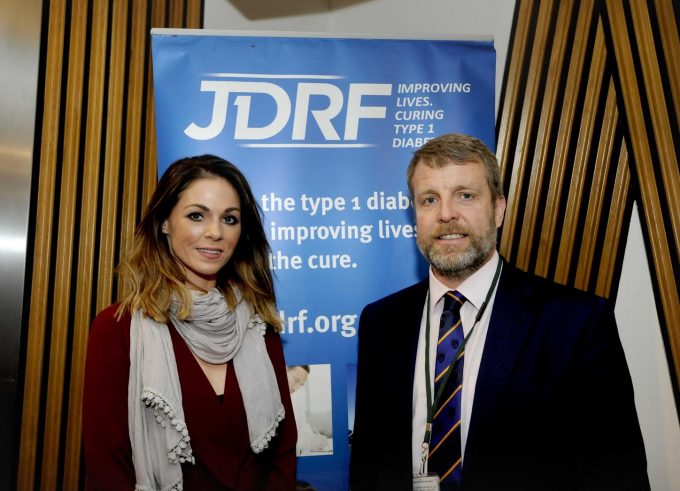 Soenaid Anderson with Finlay Carson MSP