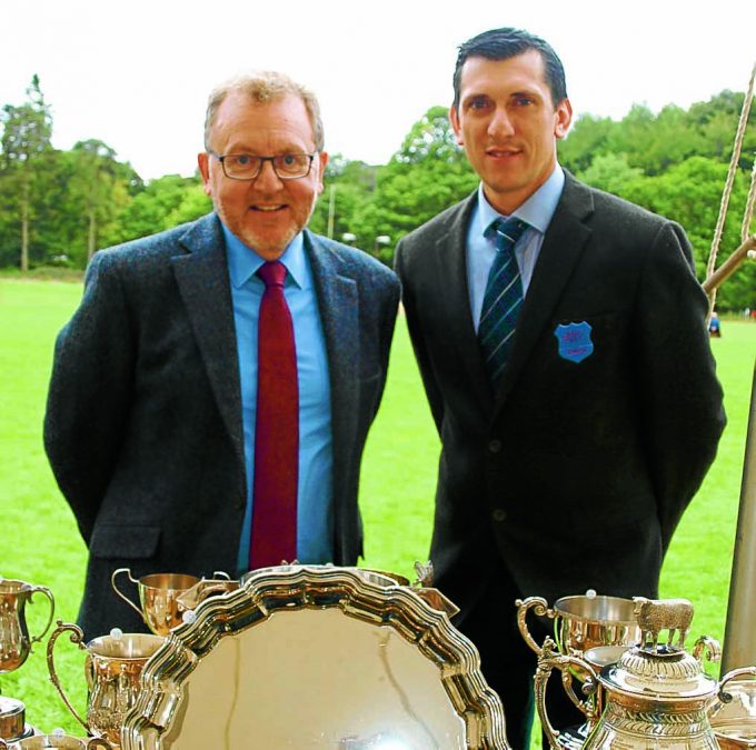 Show chairman Gordon Reid, right, with David Mundell MP