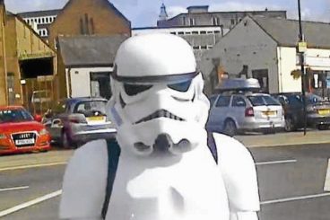 Stormtrooper spotted on the Sands