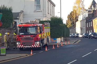 Large fire at garage