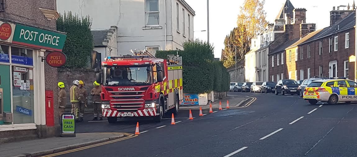 Large fire at garage