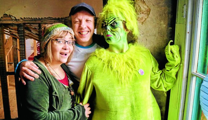 Author Renita Boyle, artist Stref and the Grinch