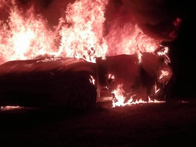 car fire