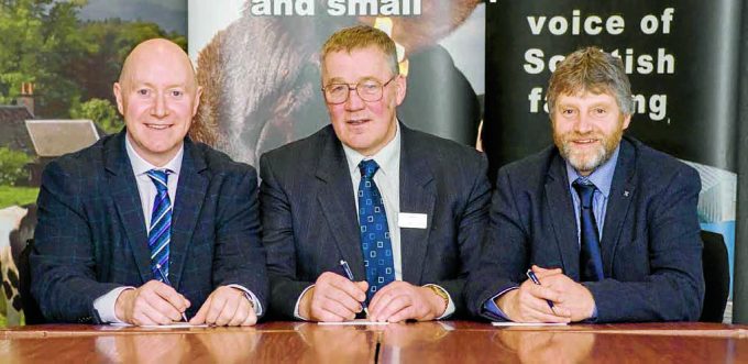 NEW FACES . . . left to right: vice president Gary Mitchell, president Andrew McCornick and vice president Martin Kennedy