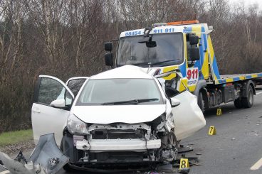 Woman, 66, in serious condition after crash