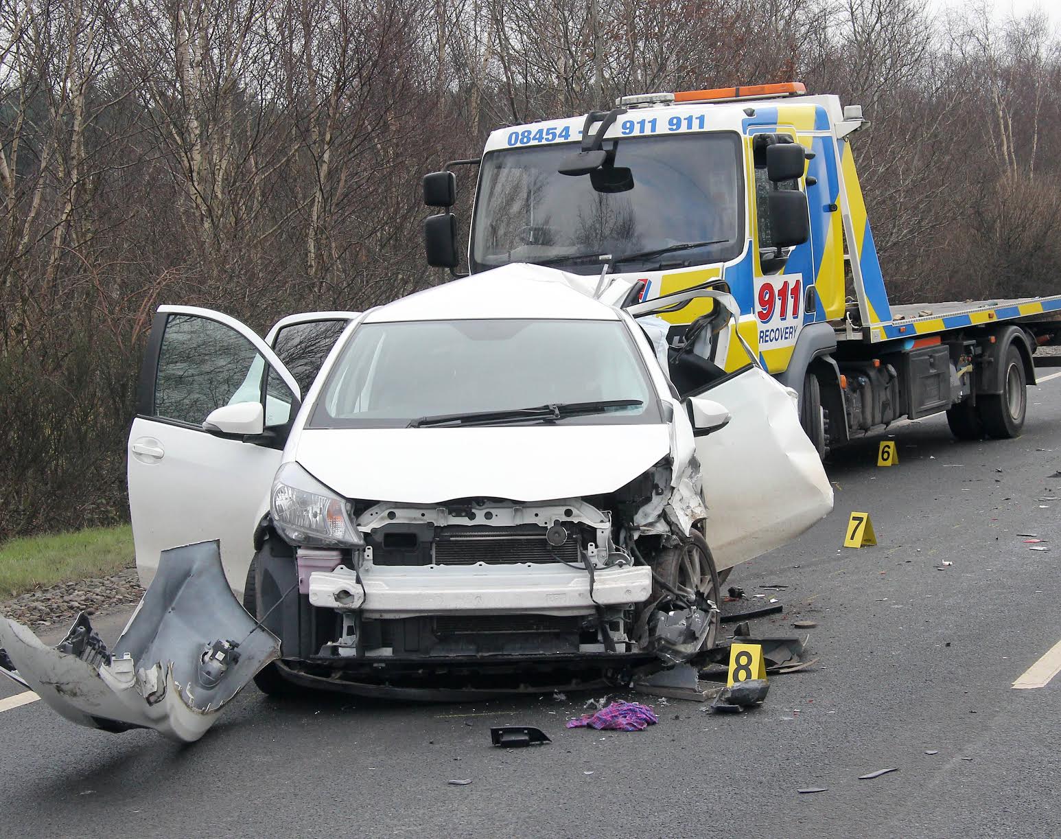 Woman, 66, in serious condition after crash