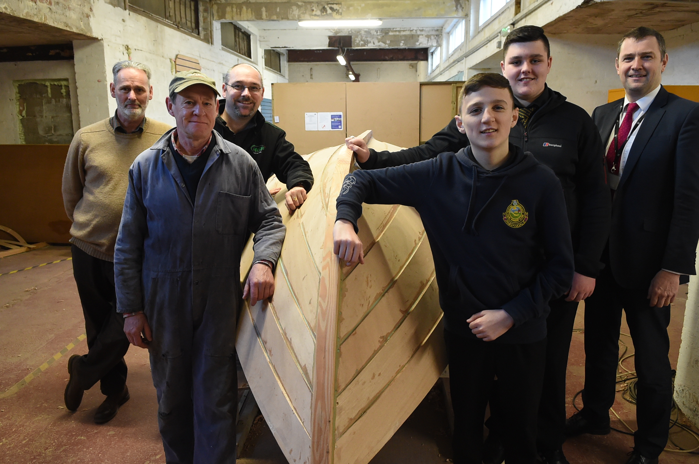 Pupils get hands on with boat building