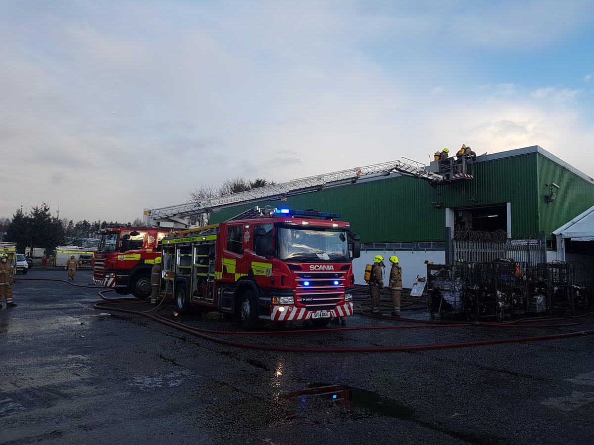 Serious fire in Dumfries