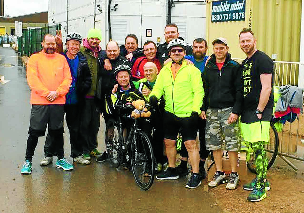 Hospital crew's cycle delivers £3k for charity