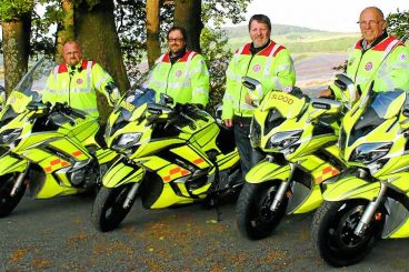 Blood bikers clock up the miles in corona crisis